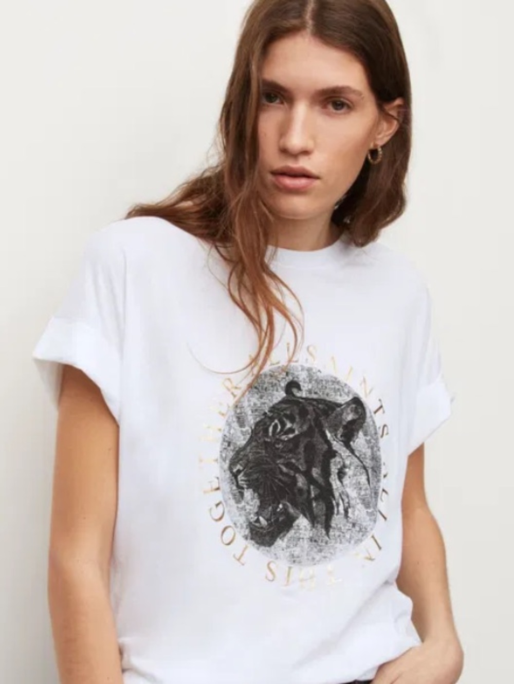 AllSaints Imogen Boy T-Shirt, we're in this together.
ML - NWT